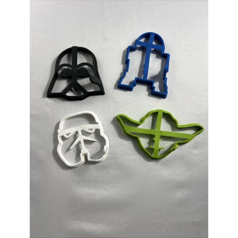 Star Wars Silicone Pancake Molds Set of 4 Nonstick Multicolor